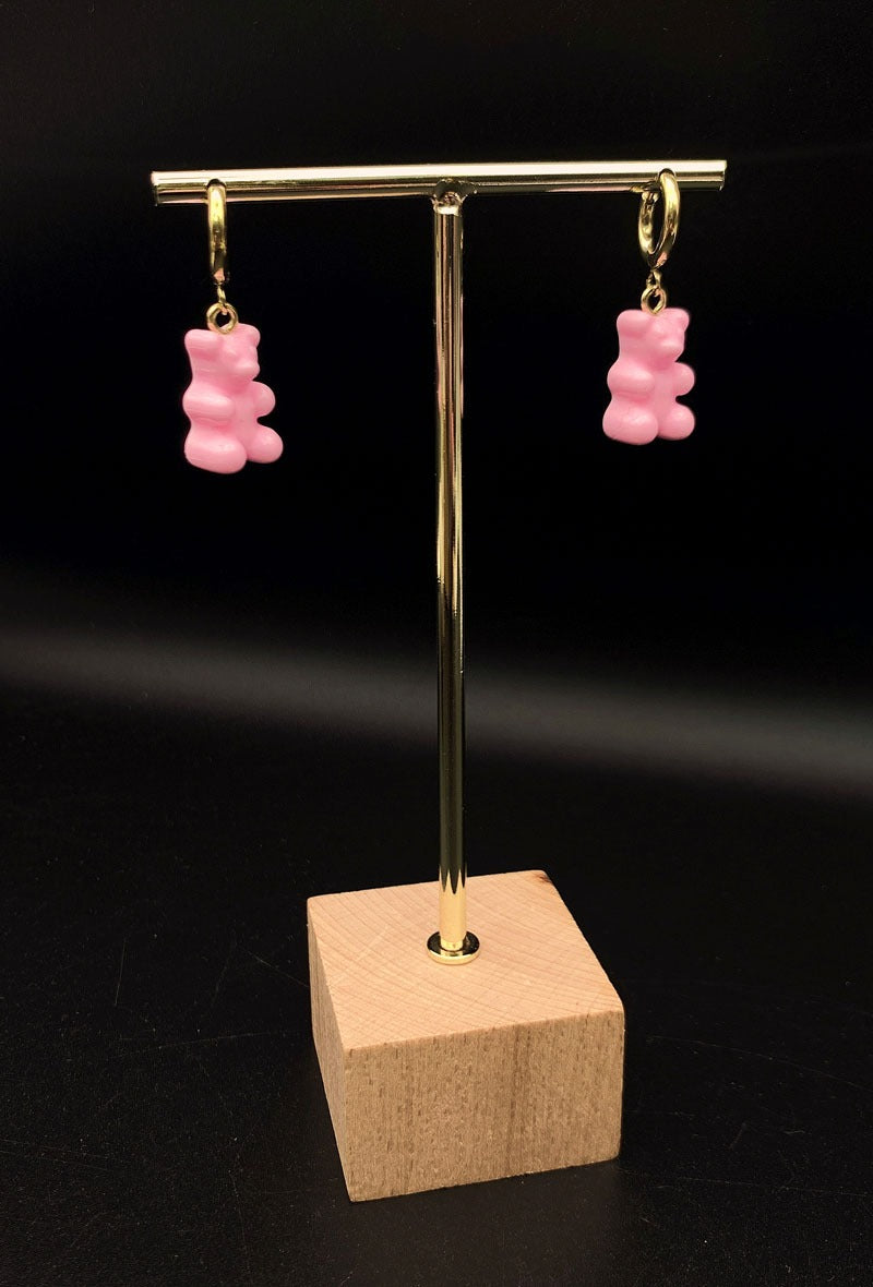 The Gummy Bear Earrings - Pink